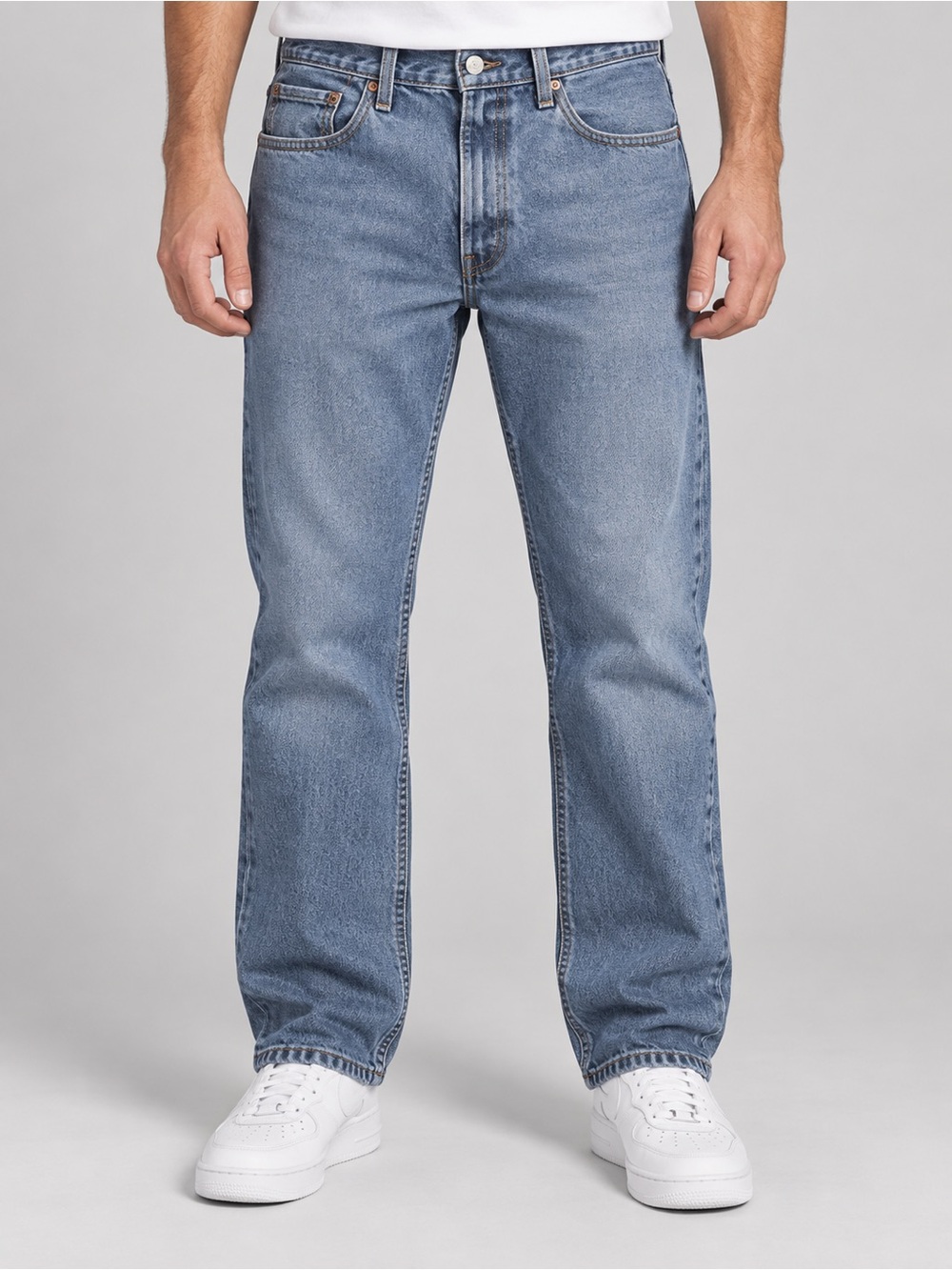 Levi's Straight Leg Jeans in Light Blue Wash 505 34w 30L